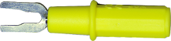 Safety Voltage to Spade Lug Adapter (Yellow)